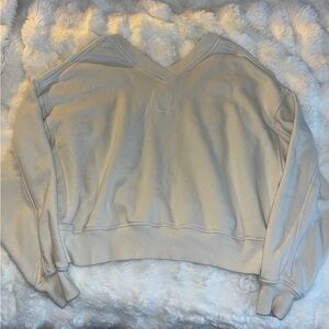 aerie off the shoulder cropped sweater